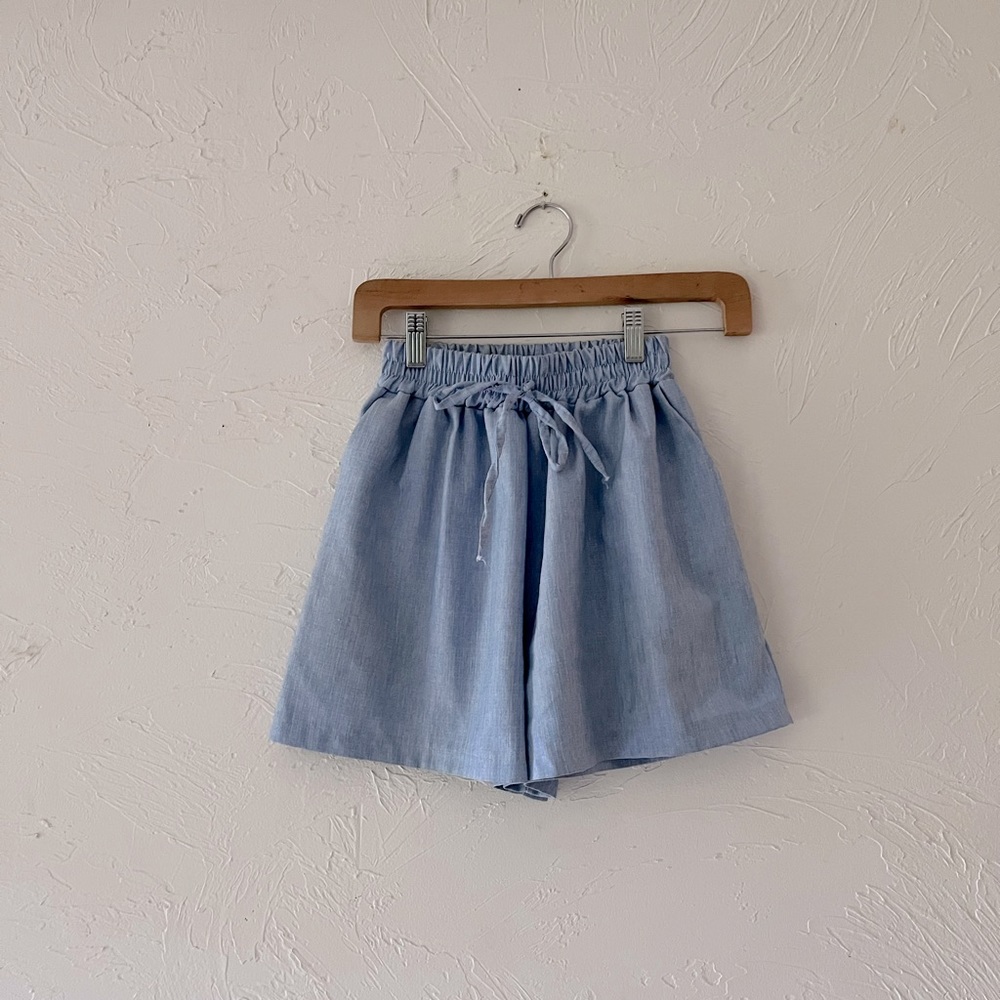 yesstyle blue wide leg shorts